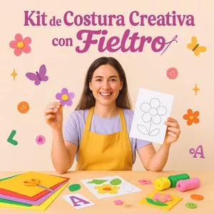 Imagen de portada para Curso online COSTURA CREATIVA CON FIELTRO
