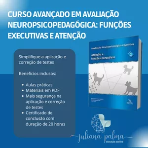Imagem de capa para o Curso online Curso Avançado em Avaliação Neuropsicopedagógica: Funções Executivas e Atenção