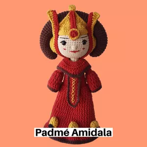 Imagem de capa para o Ebook Receita Padmé Amidala Amigurumi