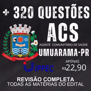UMUARAMA PR - AGENTE COMUNITARIO DE SAUDE ACS PROCESSO SELETIVO