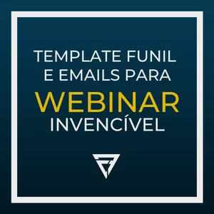 Imagem de capa para o Curso online Template Funil e Emails para Webinar Invencível 