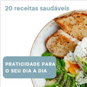 Imagem de capa para o Ebook 20 Receitas saudáveis: Praticidade para o seu dia a dia