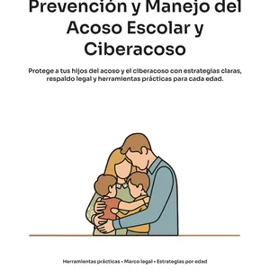Imagen de portada para Ebook Guía Integral para Padres: Prevención y Manejo del Acoso Escolar y Ciberacoso: Protege a tus hijos del acoso y el ciberacoso con estrategias claras, respaldo legal y herramientas prácticas para cada edad.