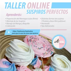 Imagen de portada para Curso online CURSO SUSPIROS (MERENGUITOS) PERFECTOS