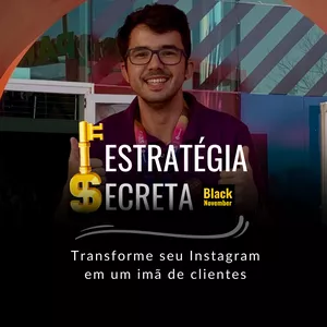 Imagem de capa para o Serviço online Estratégia Secreta: Como Conquistar Seguidores e Vender no Instagram (sem ser perfeito)
