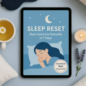 Cover image for Ebook SLEEP RESET: Beat Insomnia Naturally in 7 Days