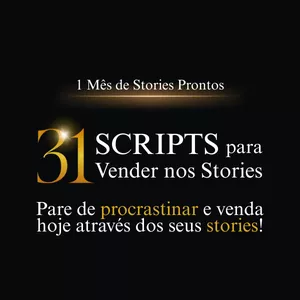 Imagem de capa para o Ebook 31 scripts de story