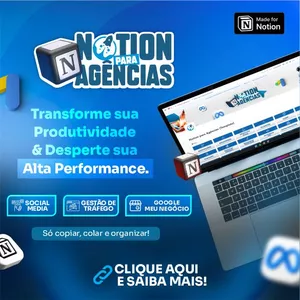 Imagem de capa para o Curso online Notion para Agências 