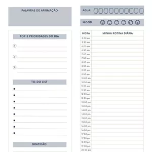 Imagem de capa para o Ebook Planner Díario - Bom dia , Mundão!