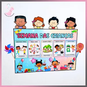 Imagem de capa para o Ebook SEMANA DAS CRIANÇAS - PAINEL DE ATIVIDADES