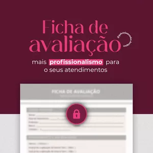 Imagem de capa para o Ebook Ficha de avaliação design de sobrancelhas e henna + Ficha controle do cliente.