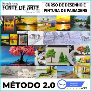 Imagem de capa para o Curso online Curso de Desenho e Pintura de Paisagens - Método Fonte De Arte 2.0
