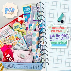 Imagen de portada para Curso online DISEÑA Y CREA UN KIT ESCOLAR COMPLETO CON CRICUT 🎨✂️