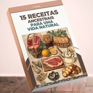 Imagem de capa para o Ebook Ebook 15 Receitas Ancestrais para uma vida Natural