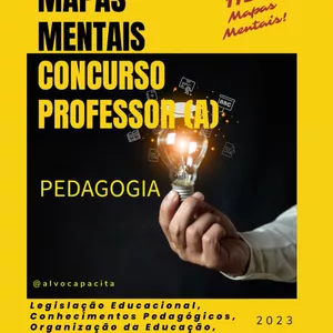 Imagem de capa para o Ebook Mapas Mentais Pedagogia/Educação.