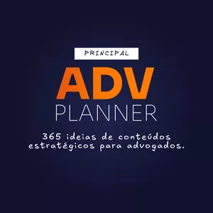 Imagem de capa para o Curso online ADVPLANNER - Planner completo de conteúdo para advogados