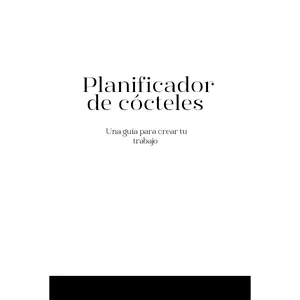 Imagen de portada para Ebook Planificador de Cócteles 
