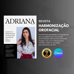 Imagem de capa para o Curso online Revista HOF - editável 