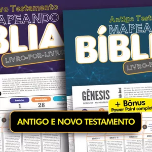 Imagem de capa para o Ebook Mapeando a Bíblia Livro por Livro Antigo e Novo testamento