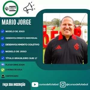 Imagem de capa para o Evento online CURSO DE FUTEBOL - TREINADOR MÁRIO JORGE - SUB 20 FLAMENGO