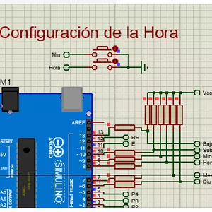Imagen de portada para Curso online RELOJ DIGITAL(hora y fecha) EN LCD-PROTEUS