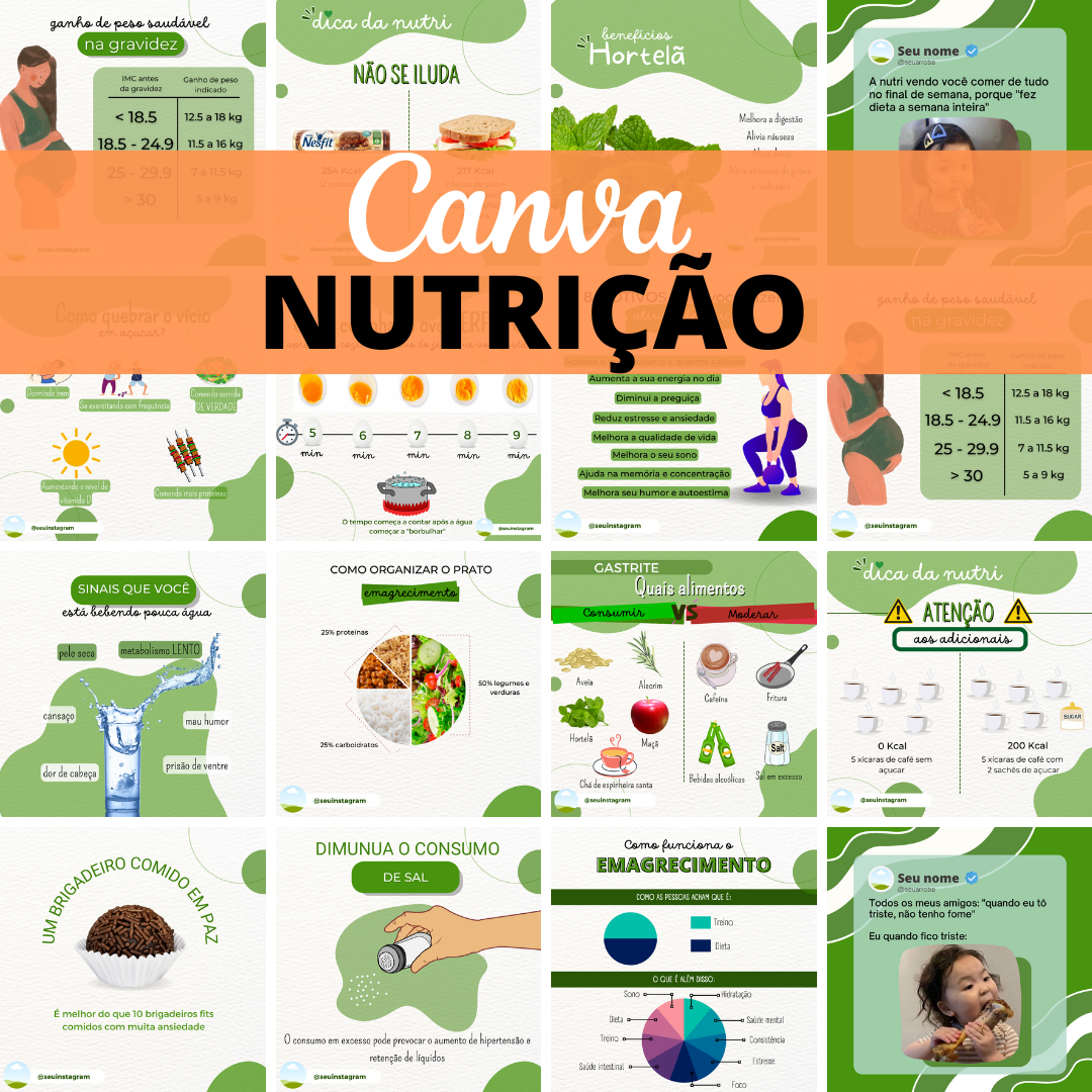 Imagem do curso Canva NUTRIÇÃO