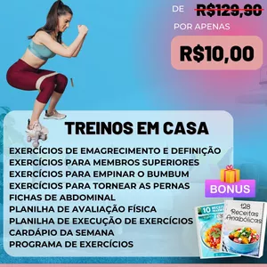 Imagem de capa para o Ebook Exercícios em Casa - atualizados 08/2023