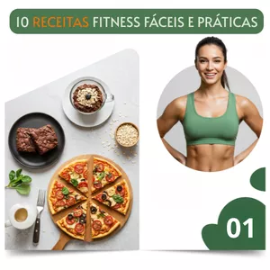 Imagem de capa para o Ebook 10 RECEITAS FITNESS FÁCEIS E PRÁTICAS!