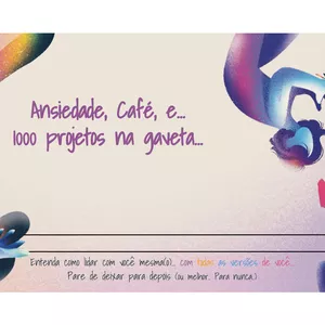 Imagem de capa para o Ebook Ansiedade, Café, e 1000 projetos na gaveta