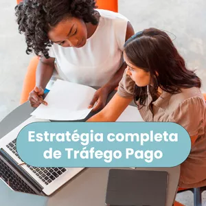 Imagem de capa para o Ebook Estratégia completa de Tráfego Pago