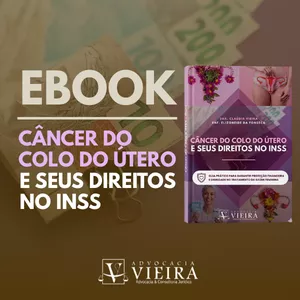 Imagem de capa para o Ebook Câncer do Colo do Útero e seus direitos no INSS
