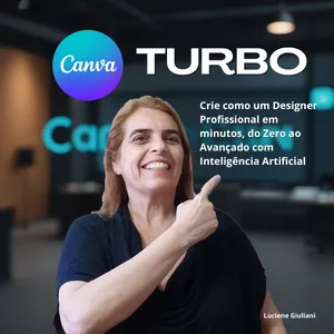 Imagem de capa para o Curso online Canva Turbo: Crie como um Designer Profissional em Minutos (do Zero ao Avançado com Inteligência Artificial)