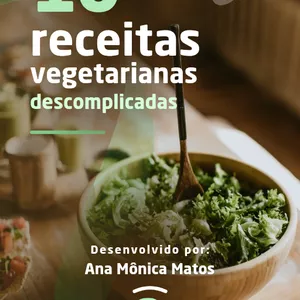Imagem de capa para o Ebook 10 receitas vegetarianas descomplicadas