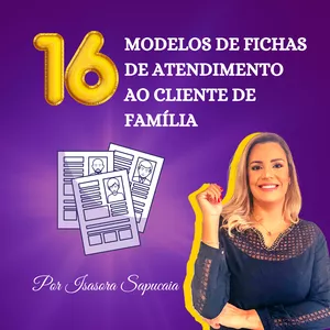 Imagem principal do produto 16 FICHAS DE ATENDIMENTO AO CLIENTE DE FAMÍLIA
