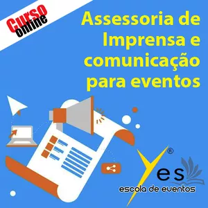 Imagem de Curso  Assessoria de Imprensa e Comunicação para Eventos  criado por YES AGENCIA DE PROMOCOES E SERVICOS EIRELI na hotmart