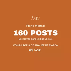 Imagem de capa para o Serviço online Plano Mensal 160 Posts