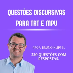 Imagem de capa para o Curso online Questões discursivas com gabarito para TRTs e MPU
