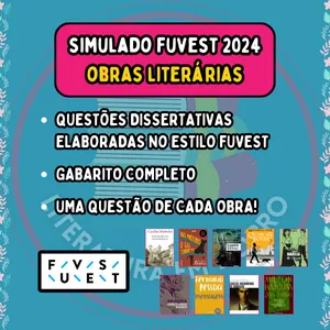 Imagem de capa para o Ebook FUVEST SIMULADO OBRAS LITERÁRIAS  2024