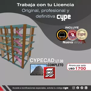 Imagen de portada para Curso online CYPECAD LT30 Completo