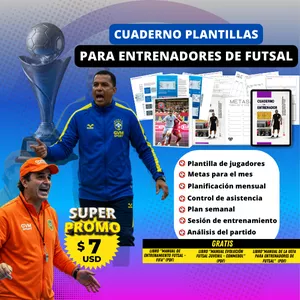 Imagen de portada para Curso online Cuaderno Plantilla Entrenador Futsal