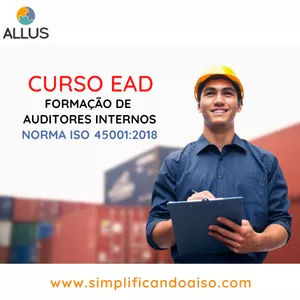 Imagem do curso FORMAÇÃO DE AUDITORES INTERNOS: ISO 45001:2018