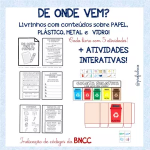 Imagem de capa para o Ebook De onde Vem? O ferro, vidro, plástico e o metal.