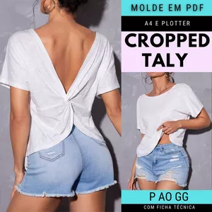 Imagem de capa para o Ebook Molde Cropped Taly