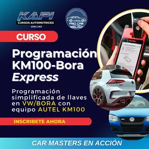 Imagen de portada para Curso online  🔵 Curso Programacion KM100 Bora Express