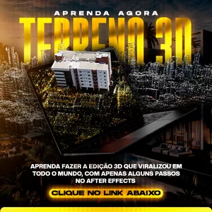 Imagem de capa para o Curso online Vídeo Terreno 3D - After Effects