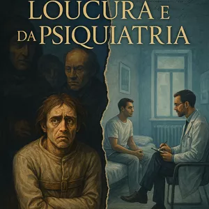 Imagem de capa para o Ebook 🧠 E-book | História da Loucura: Da Exclusão ao Tratamento