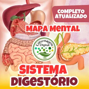 Imagem de capa para o Ebook Mapa Mental – Sistema Digestório – Enfermagem Digital