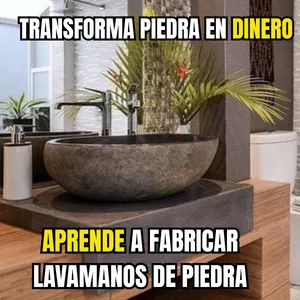 Imagen de portada para Curso online Como Fabricar Lavamanos de Piedra: Aprende el Arte que Vende a Precios de Lujo
