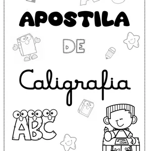 Imagem de capa para o Ebook Apostila de caligrafia - Letra cursiva 
