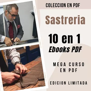 Imagen de portada para Ebook Sastrería 10 en 1 | Curso de Sastrería en PDF